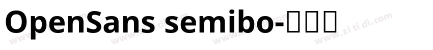 OpenSans semibo字体转换